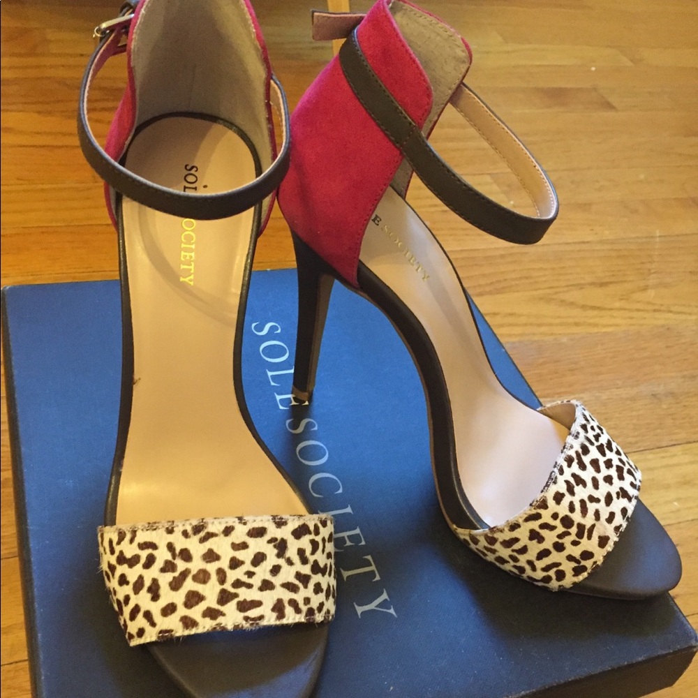 Sole Society Sheila Heel with Ankle Strap